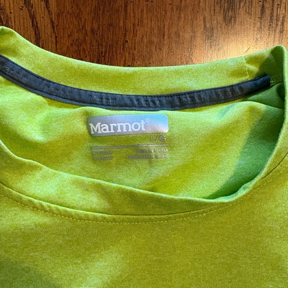 Marmot Men's Bright Green Tee - Picture 2 of 2